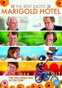 Affiche du film The Best Exotic Marigold Hotel, comédie britannique sur des retraités s'installant à Jaipur en Inde